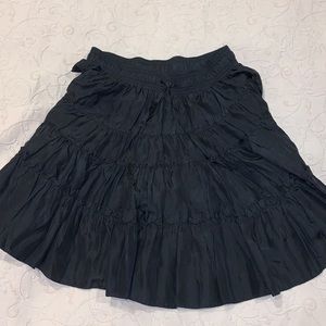 Ruffled Silk Skirt